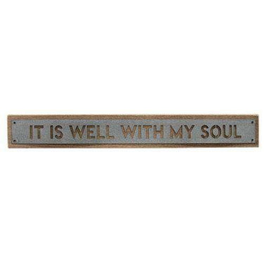 *Well With My Soul Metal Sign - The Fox Decor